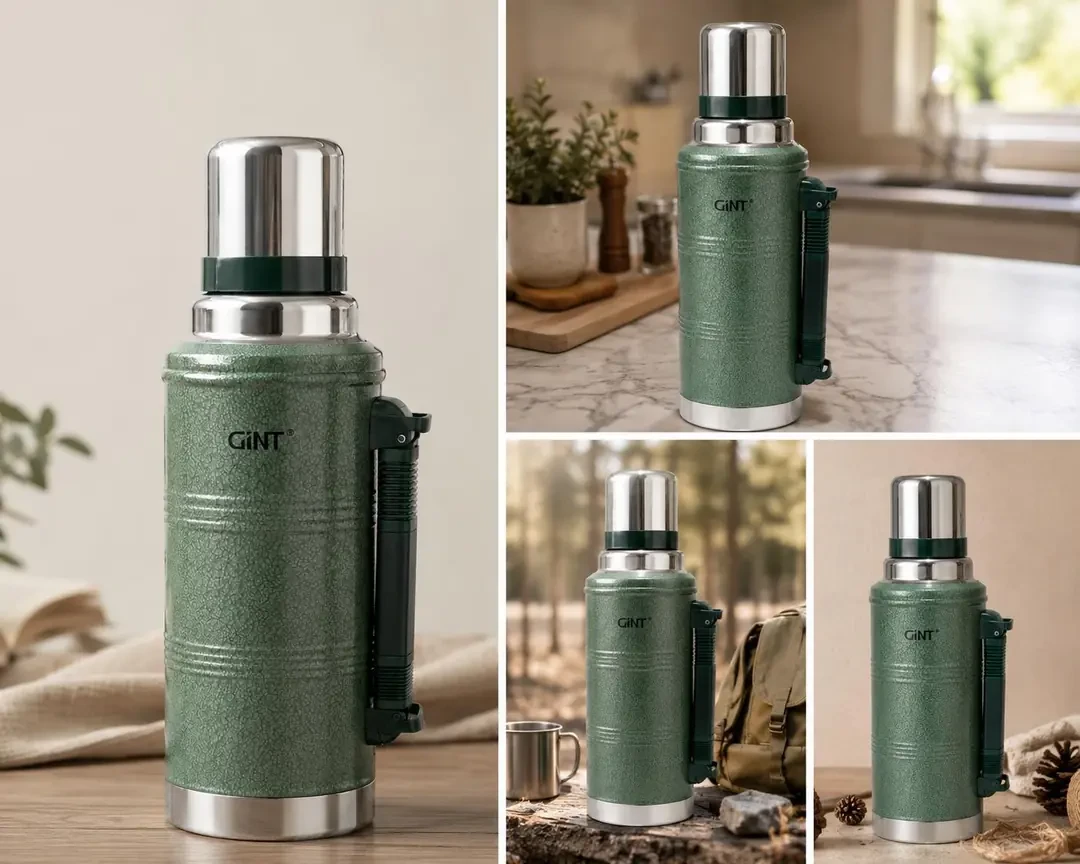 GINT 2.2LT ÇELİK TERMOS ( YEDEK KAPAK HEDİYELİ )