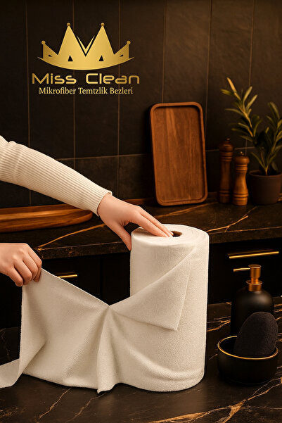 ( 20 ADET ) Beyaz Renk Mikrofiber Genel Temizlik Bezi Leke Tutmaz Koku Yapmaz 25*32cm Kopart Kullan