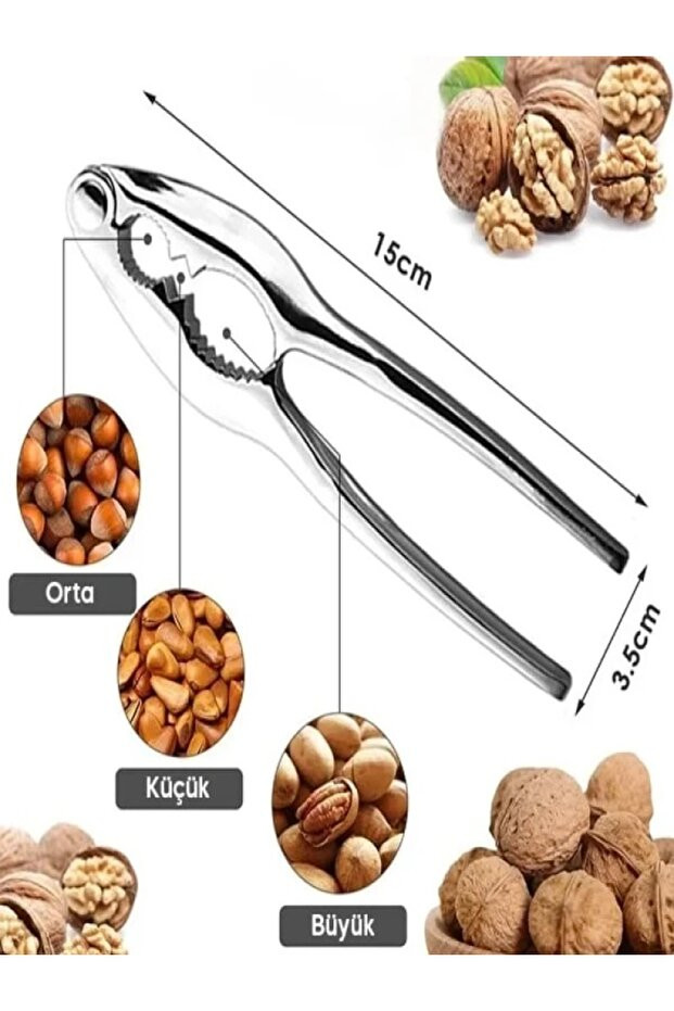 Paslanmaz Çelik Fındık Ceviz Kıracağı – Paslanmaz Çelik Dayanıklı El Aleti