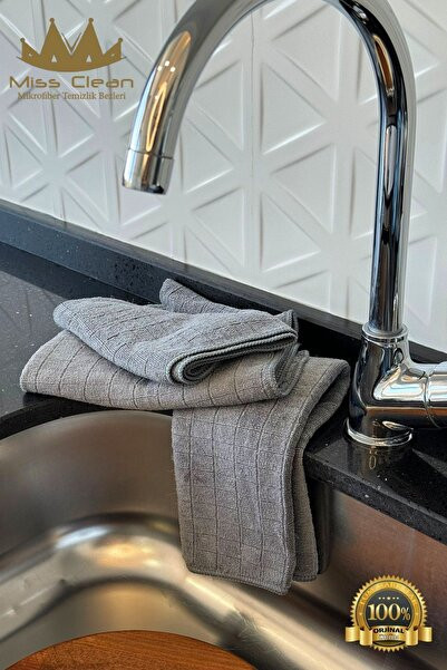 ( 3 Adet ) Mikrofiber Mutfak Temizlik Bezi 40*40 Cm Leke Tutmaz Koku Yapmaz